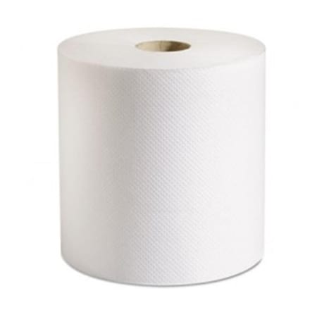 Back2Basics 7.87 x 800 ft. Hardwound Roll Paper Towels - White BA2199428